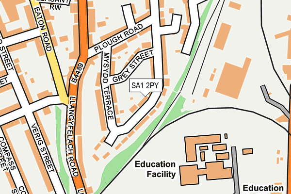 SA1 2PY map - OS OpenMap – Local (Ordnance Survey)
