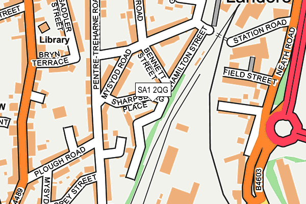 SA1 2QG map - OS OpenMap – Local (Ordnance Survey)