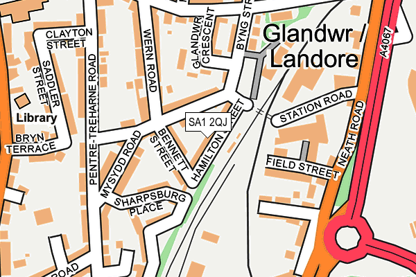 SA1 2QJ map - OS OpenMap – Local (Ordnance Survey)