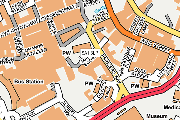 SA1 3LP map - OS OpenMap – Local (Ordnance Survey)