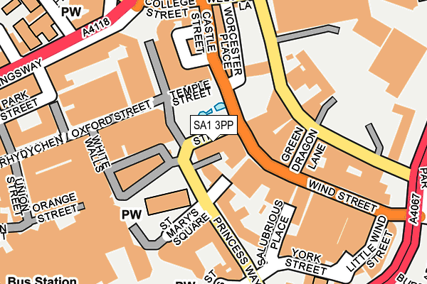 SA1 3PP map - OS OpenMap – Local (Ordnance Survey)