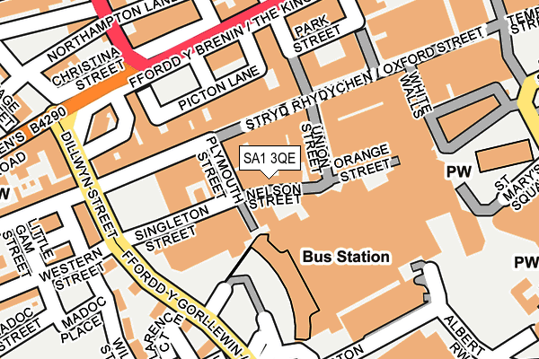 SA1 3QE map - OS OpenMap – Local (Ordnance Survey)