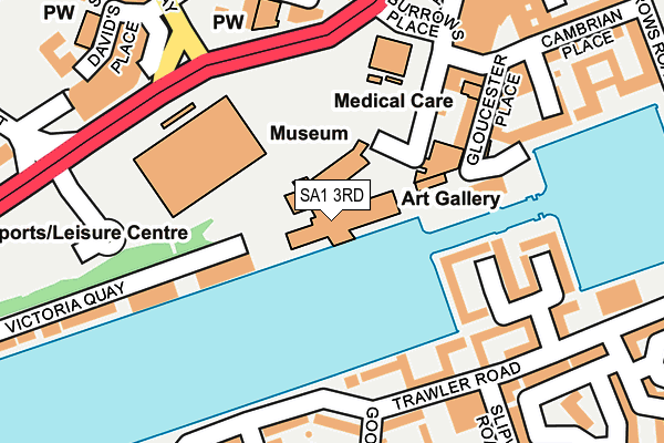 SA1 3RD map - OS OpenMap – Local (Ordnance Survey)