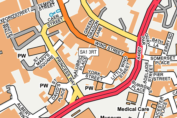 SA1 3RT map - OS OpenMap – Local (Ordnance Survey)