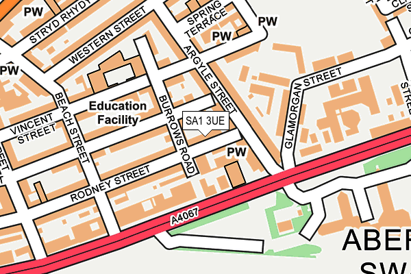 SA1 3UE map - OS OpenMap – Local (Ordnance Survey)