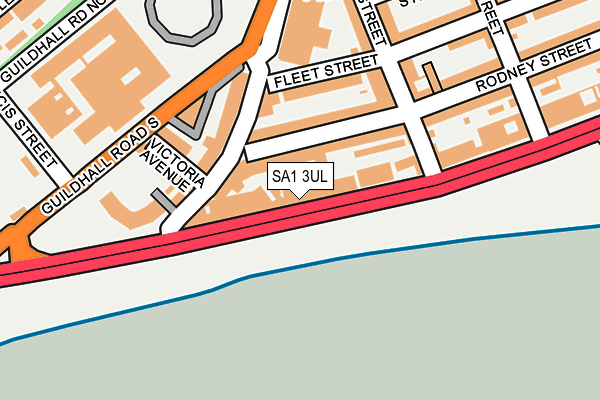 SA1 3UL map - OS OpenMap – Local (Ordnance Survey)