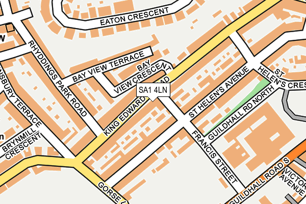 SA1 4LN map - OS OpenMap – Local (Ordnance Survey)