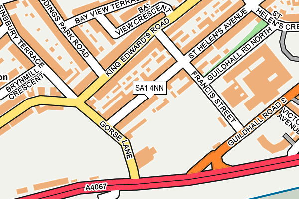 SA1 4NN map - OS OpenMap – Local (Ordnance Survey)