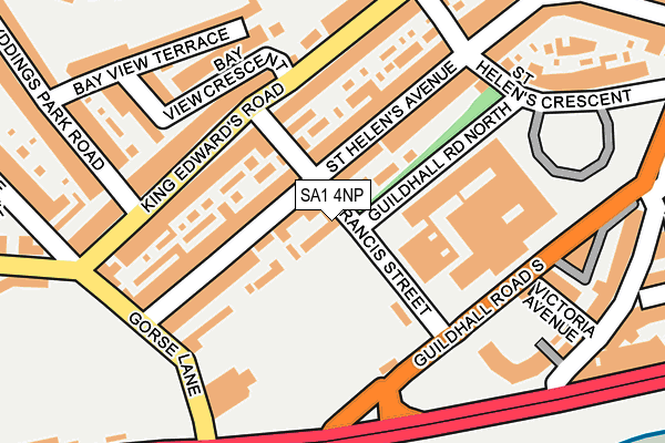 SA1 4NP map - OS OpenMap – Local (Ordnance Survey)