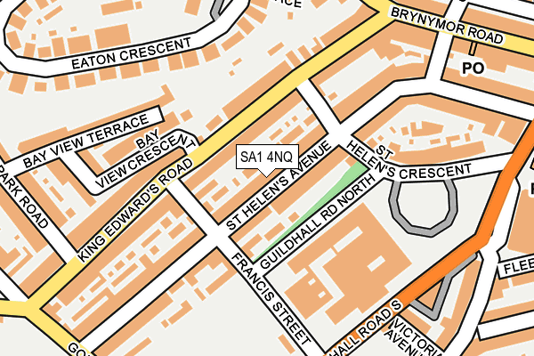 SA1 4NQ map - OS OpenMap – Local (Ordnance Survey)