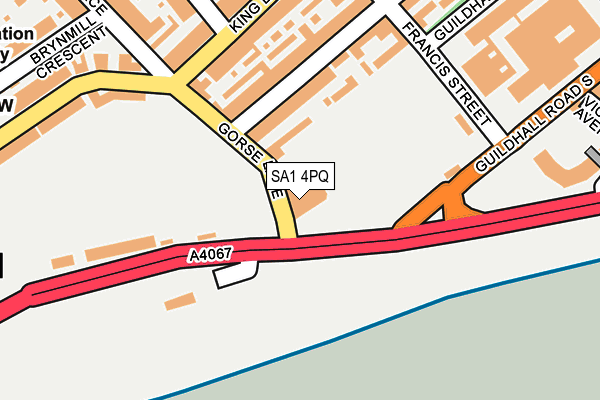 SA1 4PQ map - OS OpenMap – Local (Ordnance Survey)