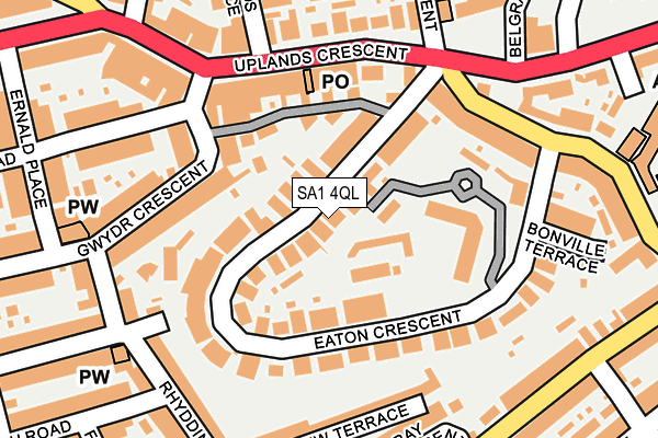 SA1 4QL map - OS OpenMap – Local (Ordnance Survey)