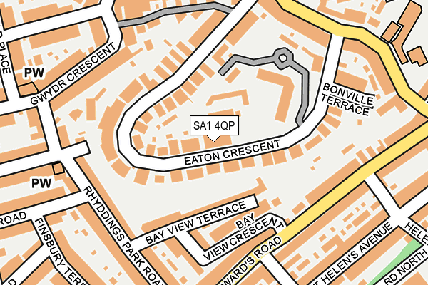 SA1 4QP map - OS OpenMap – Local (Ordnance Survey)