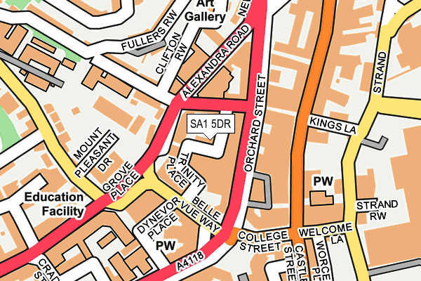 SA1 5DR map - OS OpenMap – Local (Ordnance Survey)