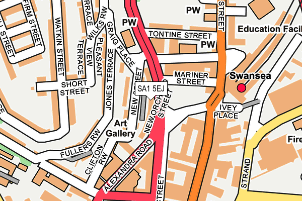 SA1 5EJ map - OS OpenMap – Local (Ordnance Survey)