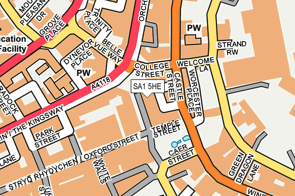 SA1 5HE map - OS OpenMap – Local (Ordnance Survey)