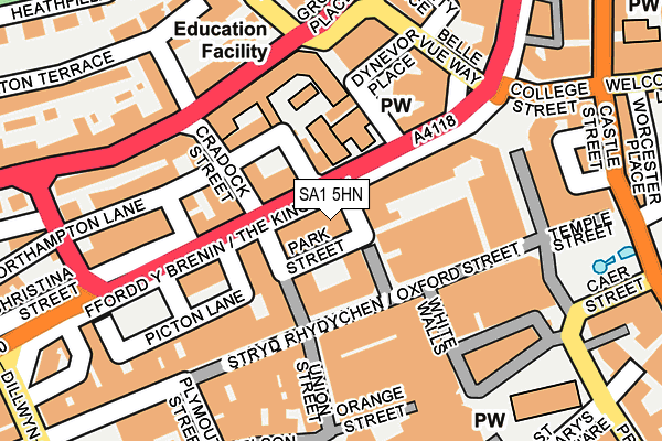 SA1 5HN map - OS OpenMap – Local (Ordnance Survey)