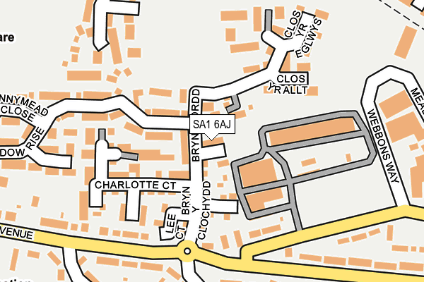 SA1 6AJ map - OS OpenMap – Local (Ordnance Survey)