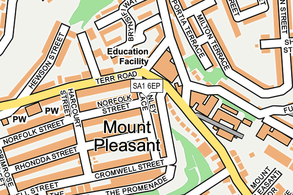 SA1 6EP map - OS OpenMap – Local (Ordnance Survey)