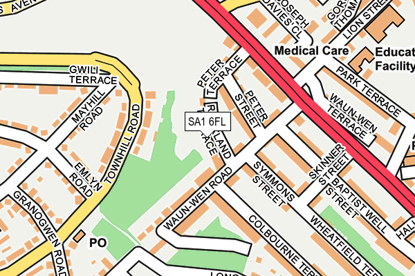 SA1 6FL map - OS OpenMap – Local (Ordnance Survey)