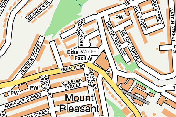 SA1 6HH map - OS OpenMap – Local (Ordnance Survey)