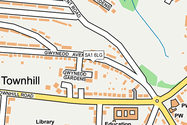 SA1 6LG map - OS OpenMap – Local (Ordnance Survey)