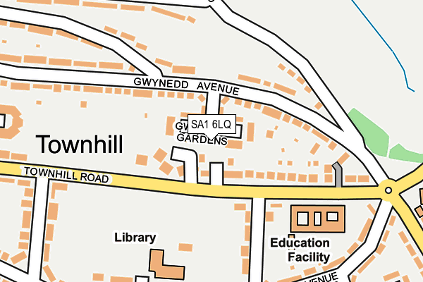 SA1 6LQ map - OS OpenMap – Local (Ordnance Survey)