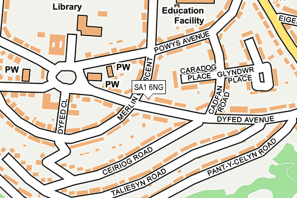 SA1 6NG map - OS OpenMap – Local (Ordnance Survey)