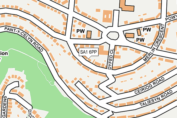 SA1 6PP map - OS OpenMap – Local (Ordnance Survey)