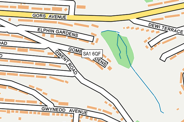 SA1 6QF map - OS OpenMap – Local (Ordnance Survey)