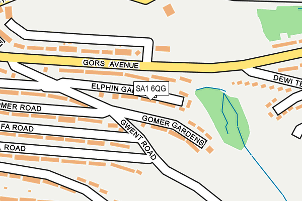 SA1 6QG map - OS OpenMap – Local (Ordnance Survey)