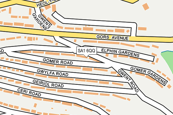 SA1 6QQ map - OS OpenMap – Local (Ordnance Survey)