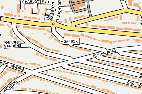 SA1 6QX map - OS OpenMap – Local (Ordnance Survey)
