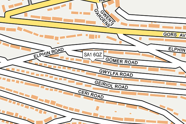 SA1 6QZ map - OS OpenMap – Local (Ordnance Survey)