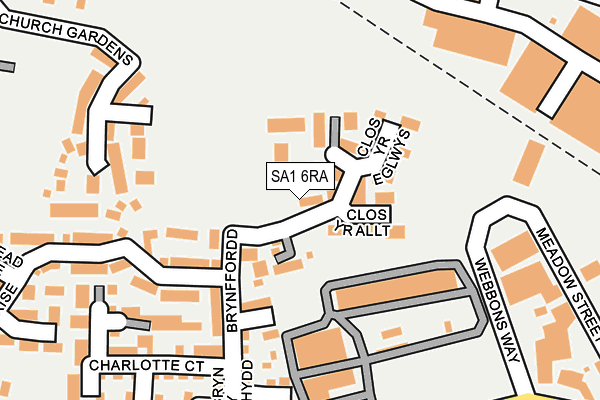 SA1 6RA map - OS OpenMap – Local (Ordnance Survey)