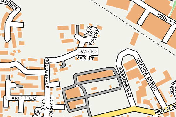 SA1 6RD map - OS OpenMap – Local (Ordnance Survey)