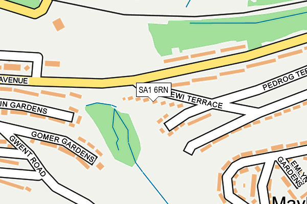 SA1 6RN map - OS OpenMap – Local (Ordnance Survey)