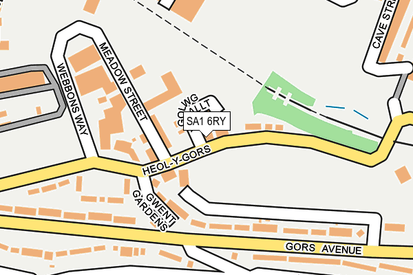 SA1 6RY map - OS OpenMap – Local (Ordnance Survey)