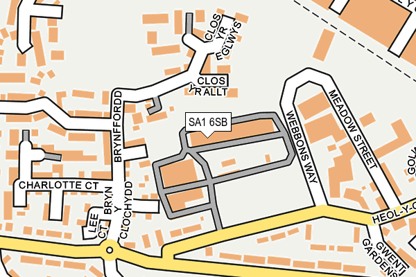 SA1 6SB map - OS OpenMap – Local (Ordnance Survey)