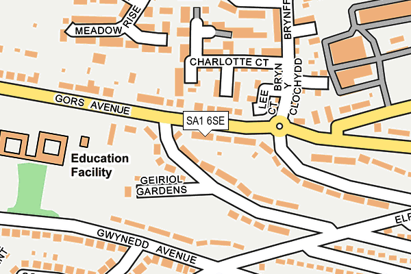SA1 6SE map - OS OpenMap – Local (Ordnance Survey)