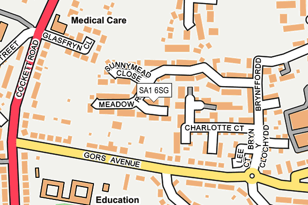 SA1 6SG map - OS OpenMap – Local (Ordnance Survey)