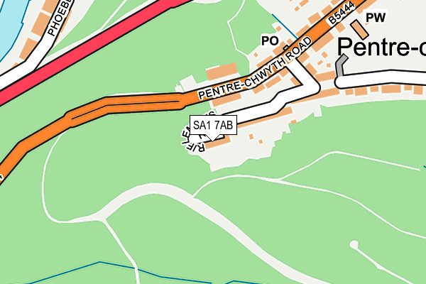 SA1 7AB map - OS OpenMap – Local (Ordnance Survey)