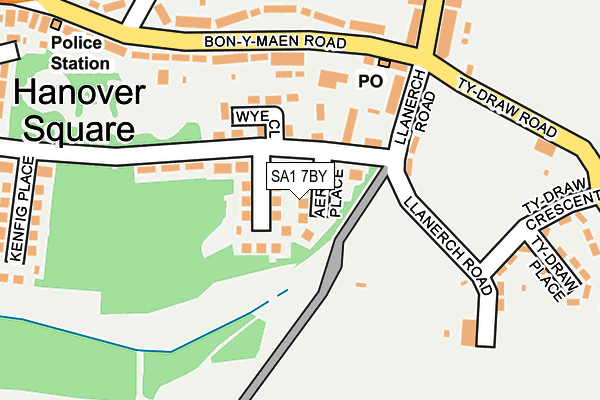 SA1 7BY map - OS OpenMap – Local (Ordnance Survey)