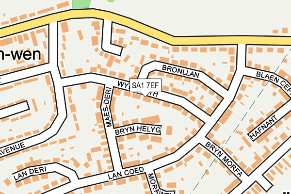 SA1 7EF map - OS OpenMap – Local (Ordnance Survey)