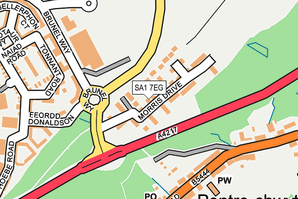 SA1 7EG map - OS OpenMap – Local (Ordnance Survey)