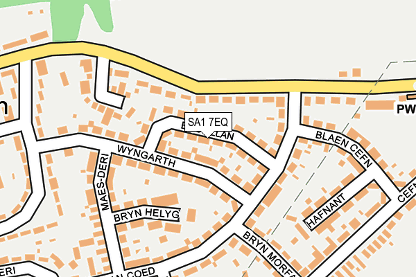 SA1 7EQ map - OS OpenMap – Local (Ordnance Survey)