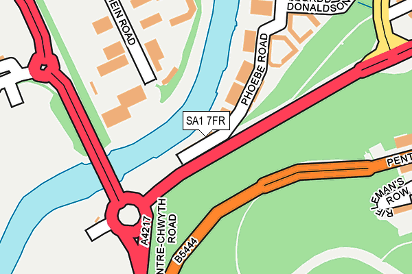 SA1 7FR map - OS OpenMap – Local (Ordnance Survey)