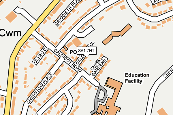 SA1 7HT map - OS OpenMap – Local (Ordnance Survey)