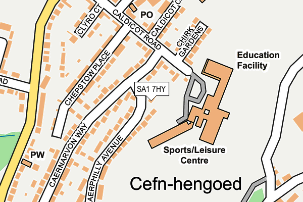 SA1 7HY map - OS OpenMap – Local (Ordnance Survey)