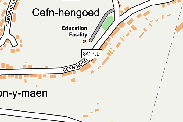 SA1 7JD map - OS OpenMap – Local (Ordnance Survey)